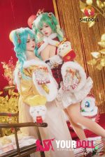 Shedoll Ailin(艾琳) 145cm Gカップ シリコンヘッド+TPEボディ 顎機能追加可 エルフ耳 新年スペシャル かわいい カスタム瞳 ラブドール - 画像 (8)