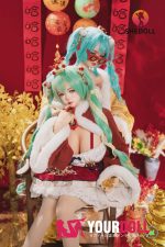 Shedoll Ailin(艾琳) 145cm Gカップ シリコンヘッド+TPEボディ 顎機能追加可 エルフ耳 新年スペシャル かわいい カスタム瞳 ラブドール - 画像 (4)
