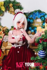 ElsaBabe 雪村鈴鹿 RAD056 140cm-M ピンク肌 フルシリコン 麻呂眉 サンタガール 赤面 アニメドール 新品 - 画像 (23)