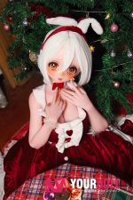 ElsaBabe 雪村鈴鹿 RAD056 140cm-M ピンク肌 フルシリコン 麻呂眉 サンタガール 赤面 アニメドール 新品 - 画像 (18)