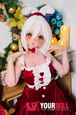 ElsaBabe 雪村鈴鹿 RAD056 140cm-M ピンク肌 フルシリコン 麻呂眉 サンタガール 赤面 アニメドール 新品 - 画像 (15)