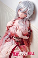 ElsaBabe 金枝汐 AHR027 148cm-L ピンク肌 フルシリコン 泣きぼくろ 美人 白髪 クール系 ラブドール 新品 - 画像 (25)