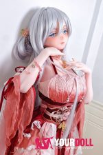 ElsaBabe 金枝汐 AHR027 148cm-L ピンク肌 フルシリコン 泣きぼくろ 美人 白髪 クール系 ラブドール 新品 - 画像 (28)
