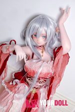 ElsaBabe 金枝汐 AHR027 148cm-L ピンク肌 フルシリコン 泣きぼくろ 美人 白髪 クール系 ラブドール 新品 - 画像 (13)