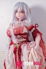 ElsaBabe 金枝汐 AHR027 148cm-L ピンク肌 フルシリコン 泣きぼくろ 美人 白髪 クール系 ラブドール 新品 - 画像 (24)