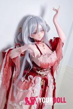 ElsaBabe 金枝汐 AHR027 148cm-L ピンク肌 フルシリコン 泣きぼくろ 美人 白髪 クール系 ラブドール 新品 - 画像 (15)