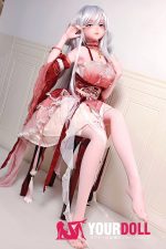 ElsaBabe 金枝汐 AHR027 148cm-L ピンク肌 フルシリコン 泣きぼくろ 美人 白髪 クール系 ラブドール 新品 - 画像 (26)