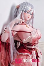 ElsaBabe 金枝汐 AHR027 148cm-L ピンク肌 フルシリコン 泣きぼくろ 美人 白髪 クール系 ラブドール 新品 - 画像 (19)