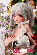 ElsaBabe 雪村鈴鹿 RAD056 140cm-M ピンク肌 フルシリコン 麻呂眉 メイド 赤面 愛嬌 アニメドール - 画像 (2)