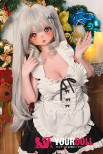 ElsaBabe 雪村鈴鹿 RAD056 140cm-M ピンク肌 フルシリコン 麻呂眉 メイド 赤面 愛嬌 アニメドール - 画像 (14)