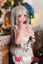 ElsaBabe 雪村鈴鹿 RAD056 140cm-M ピンク肌 フルシリコン 麻呂眉 メイド 赤面 愛嬌 アニメドール - 画像 (13)