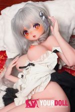 ElsaBabe 雪村鈴鹿 RAD056 140cm-M ピンク肌 フルシリコン 麻呂眉 メイド 赤面 愛嬌 アニメドール - 画像 (11)