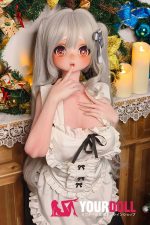 ElsaBabe 雪村鈴鹿 RAD056 140cm-M ピンク肌 フルシリコン 麻呂眉 メイド 赤面 愛嬌 アニメドール - 画像 (8)