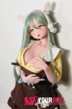 ElsaBabe 桃井光代 AHR025 140cm-M ピンク肌 フルシリコン 太眉 エルフ耳 照れ顔 アニメドール - 画像 (27)