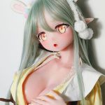 ElsaBabe 桃井光代 AHR025 140cm-M ピンク肌 フルシリコン 太眉 エルフ耳 照れ顔 アニメドール