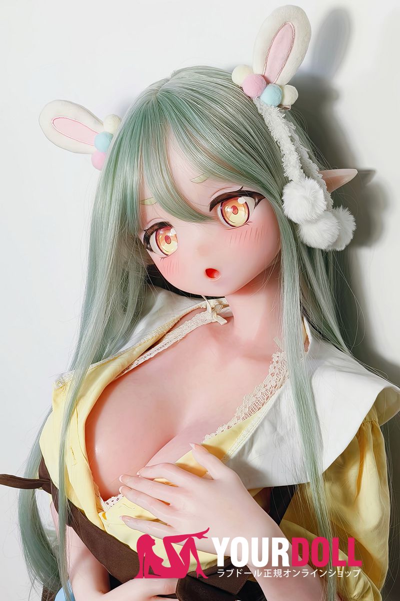 ElsaBabe 桃井光代 AHR025 140cm-M ピンク肌 フルシリコン 太眉 エルフ耳 照れ顔 アニメドール - 画像 (1)