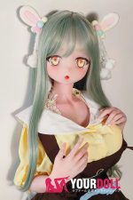 ElsaBabe 桃井光代 AHR025 140cm-M ピンク肌 フルシリコン 太眉 エルフ耳 照れ顔 アニメドール - 画像 (11)