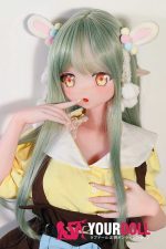 ElsaBabe 桃井光代 AHR025 140cm-M ピンク肌 フルシリコン 太眉 エルフ耳 照れ顔 アニメドール - 画像 (4)