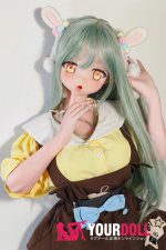 ElsaBabe 桃井光代 AHR025 140cm-M ピンク肌 フルシリコン 太眉 エルフ耳 照れ顔 アニメドール - 画像 (5)