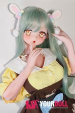 ElsaBabe 桃井光代 AHR025 140cm-M ピンク肌 フルシリコン 太眉 エルフ耳 照れ顔 アニメドール - 画像 (14)