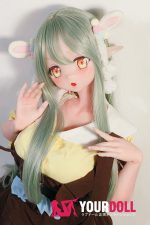 ElsaBabe 桃井光代 AHR025 140cm-M ピンク肌 フルシリコン 太眉 エルフ耳 照れ顔 アニメドール - 画像 (16)