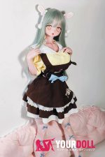 ElsaBabe 桃井光代 AHR025 140cm-M ピンク肌 フルシリコン 太眉 エルフ耳 照れ顔 アニメドール - 画像 (29)