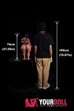 Climax Dazia #Si70cm-SP 9.46kg フルシリコン 1穴あり Black肌 爆乳 植毛式の髪型付き フィギュア 新品 - 画像 (25)