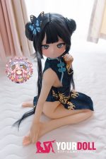 CroissantDoll(羊角社Doll) #B06 141cm 手描きメイク ビニール製のヘッド ホワイト肌 チャイナドレス 同じ服購入可 アニメドール 新品 - 画像 (7)