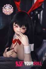 CroissantDoll(羊角社Doll) #B04 168cm 手描きメイク ビニール製のヘッド ホワイト肌 爆乳 バニーガール 同じ服購入可 アニメドール 新品 - 画像 (4)