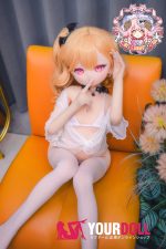 CroissantDoll(羊角社Doll) #B06 141cm デカールメイク ビニール製のヘッド ホワイト肌 貧乳 サキュバス姉妹 同じ服購入可 アニメドール 新品 - 画像 (5)