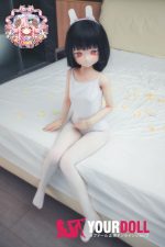 CroissantDoll(羊角社Doll) #B02 141cm 手描きメイク ビニール製のヘッド ホワイト肌 ウサギちゃん スレンダー 3種類の衣装付き 体操着 プレミアム仕様 アニメドール 新品 お買い得 - 画像 (10)