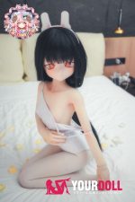 CroissantDoll(羊角社Doll) #B02 141cm 手描きメイク ビニール製のヘッド ホワイト肌 ウサギちゃん スレンダー 3種類の衣装付き 体操着 プレミアム仕様 アニメドール 新品 お買い得
