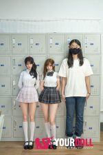 HSDoll #M4 142cm 19.5kg フルシリコン 植毛式の髪型&指関節&服付き 2穴有り 美人 楚々 フィギュア - 画像 (14)