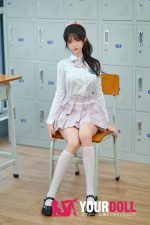 HSDoll #M4 142cm 19.5kg フルシリコン 植毛式の髪型&指関節&服付き 2穴有り 美人 楚々 フィギュア - 画像 (8)