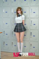 HSDoll #M6 142cm 19.5kg フルシリコン 植毛式の髪型&指関節&服付き 2穴有り 美人 楚々 フィギュア - 画像 (2)