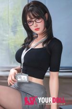 HSDoll #M3 142cm 19.5kg フルシリコン 植毛式の髪型&指関節&服付き フルシリコン 2穴有り 秘書 美人 フィギュア