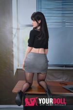 HSDoll #M3 142cm 19.5kg フルシリコン 植毛式の髪型&指関節&服付き フルシリコン 2穴有り 秘書 美人 フィギュア - 画像 (9)