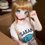 MOZU 黄豆粉 141cm 大胸 画像通りの仕様付き ビニール製のヘッド+TPEボディ 猫娘 愛嬌 癒し アニメドール 新品