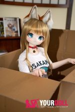 MOZU 黄豆粉 141cm 大胸 画像通りの仕様付き ビニール製のヘッド+TPEボディ 猫娘 愛嬌 癒し アニメドール 新品 - 画像 (10)