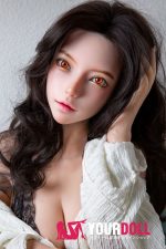 QitaDoll 宁玥 162cm Cカップ ホワイト肌 フルシリコン 植毛式の髪型付き 顎機能追加可 細腰 大人感 ラブドール 新品