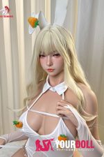DOLLSENIOR 水尺葵(Aoi) 160cm Eカップ ノーマル肌 フルシリコン 顎機能付き バニーガール ぽっちゃり ラブドール - 画像 (8)