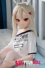 GUAVADOLL F06 146cm Cカップノーマル肌 手描きメイク ビニール製のヘッド 電波系 アニメドール 新品