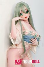ElsaBabe 夢乃綾野 AHR021 140cm-M ピンク肌 フルシリコン 美人 麻呂眉 アニメドール - 画像 (12)