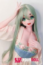 ElsaBabe 夢乃綾野 AHR021 140cm-M ピンク肌 フルシリコン 美人 麻呂眉 アニメドール - 画像 (2)