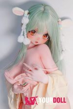 ElsaBabe 雪村鈴鹿 RAD056 140cm-M ピンク肌 フルシリコン 麻呂眉 赤面 美人 アニメドール