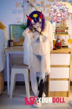 CroissantDoll(羊角社Doll) #BR01 132cm-大胸 手描きメイク シリコンヘッド ホワイト肌 肉食系 八重歯 コスプレ系 アニメドール - 画像 (8)