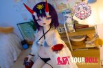 CroissantDoll(羊角社Doll) #BR01 132cm-大胸 手描きメイク シリコンヘッド ホワイト肌 肉食系 八重歯 コスプレ系 アニメドール - 画像 (20)