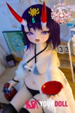 CroissantDoll(羊角社Doll) #BR01 132cm-大胸 手描きメイク シリコンヘッド ホワイト肌 肉食系 八重歯 コスプレ系 アニメドール