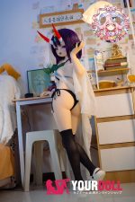CroissantDoll(羊角社Doll) #BR01 132cm-大胸 手描きメイク シリコンヘッド ホワイト肌 肉食系 八重歯 コスプレ系 アニメドール - 画像 (7)