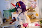CroissantDoll(羊角社Doll) #BR01 132cm-大胸 手描きメイク シリコンヘッド ホワイト肌 肉食系 八重歯 コスプレ系 アニメドール - 画像 (14)